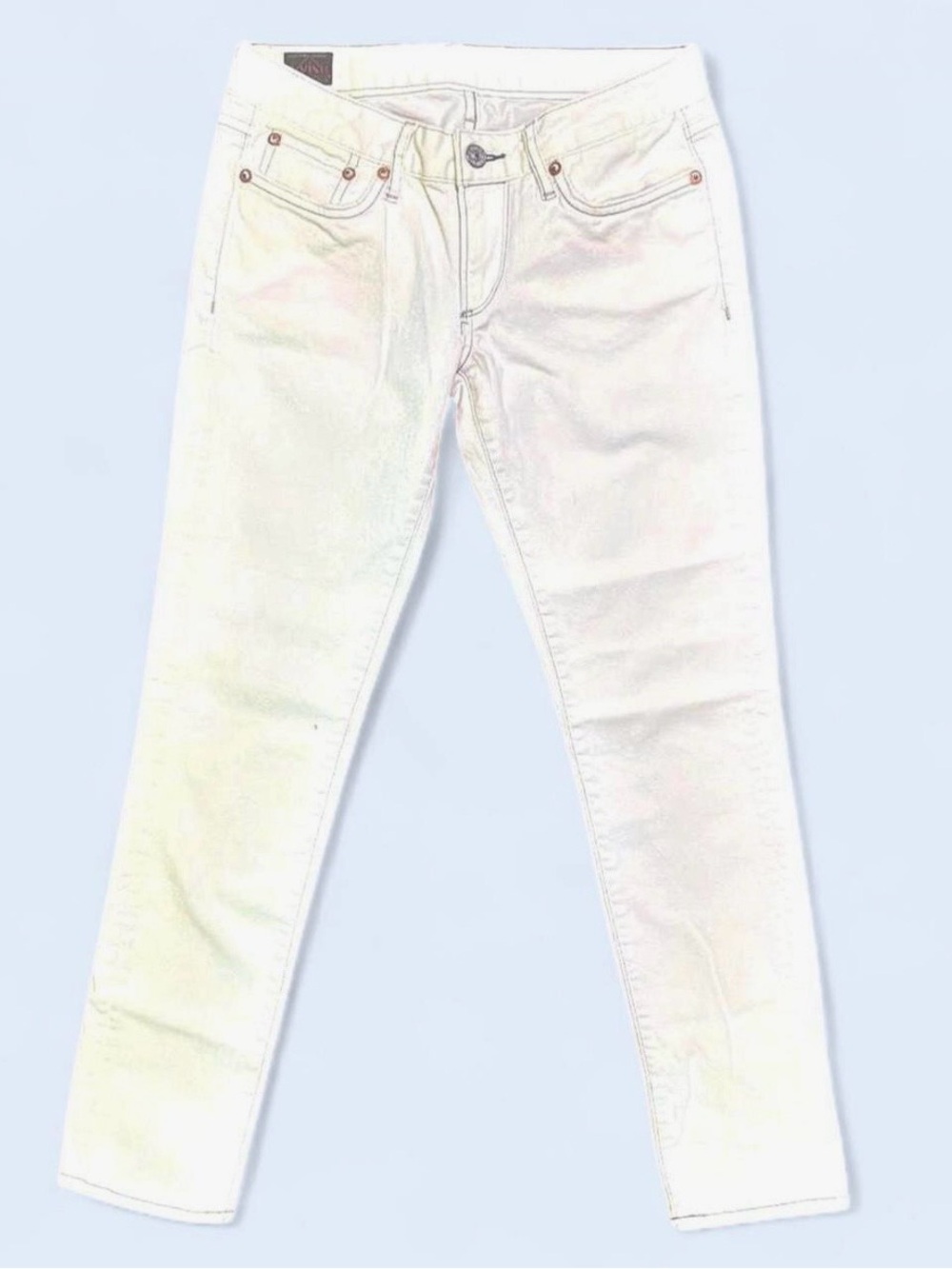 Evisu White Skinny Jeans